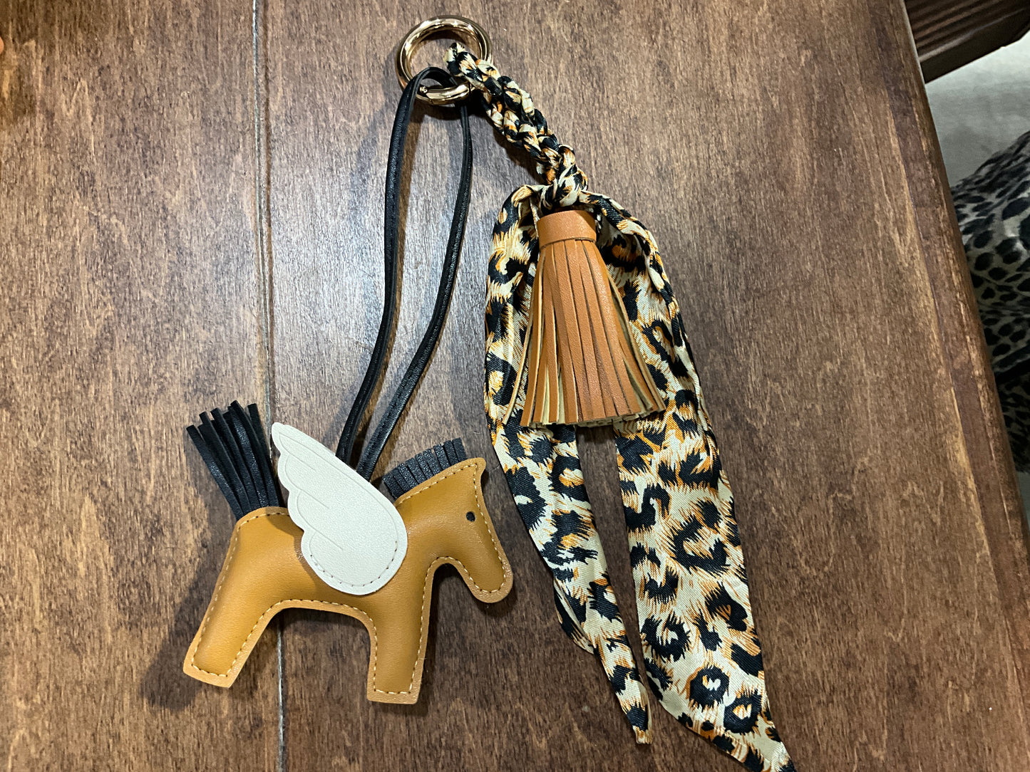 Leopard Horse Keychain
