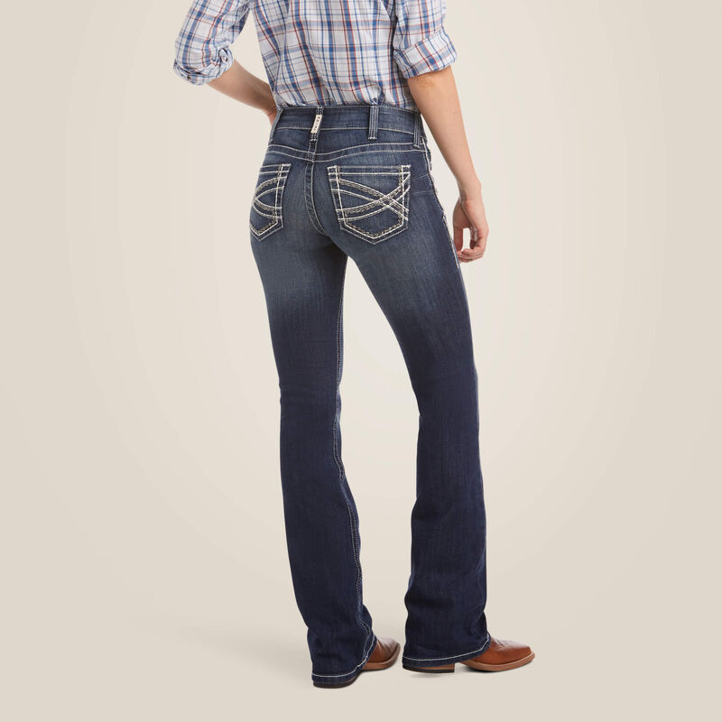 Ariat Mid Rise Stretch Entwined Boot Cut Jean