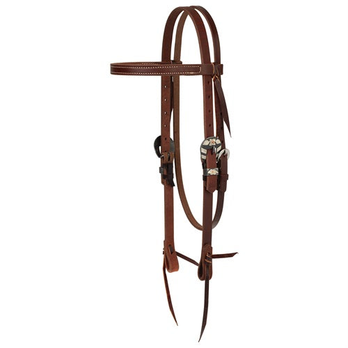 STS Ranch Signature Leather Harness Headstall, 3/4"