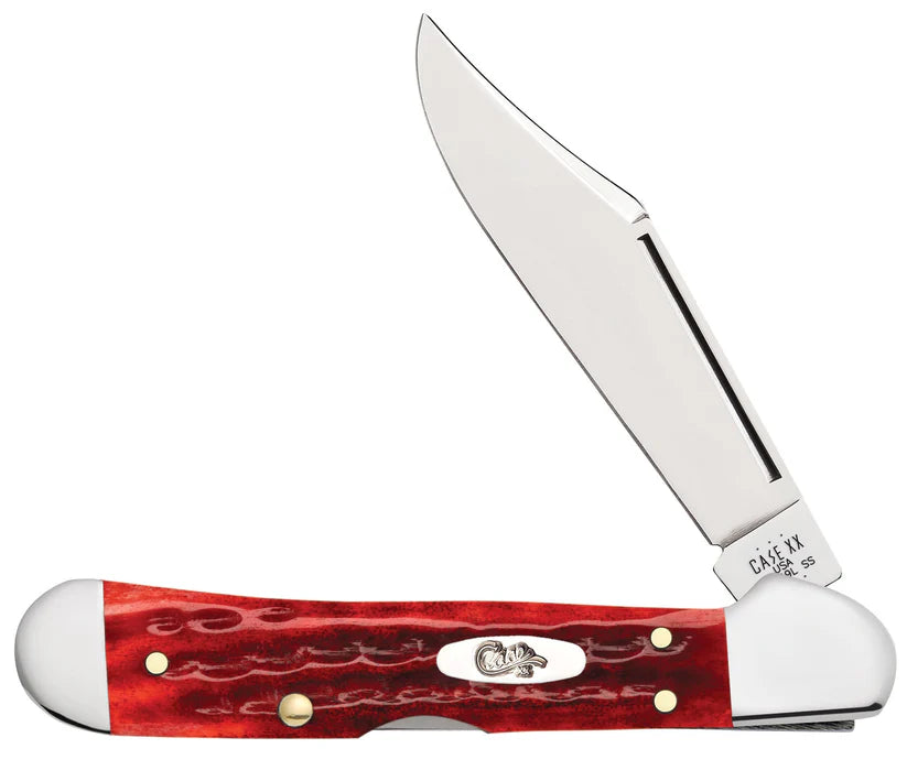 Pocket Worn® Corn Cob Jigged Old Red Bone Mini CopperLock®