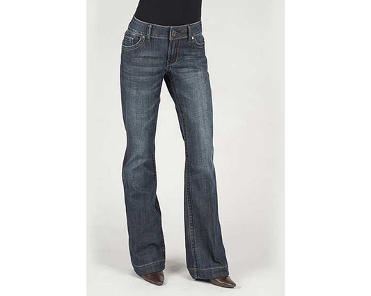Stetson 214 Stretch Trouser Fit Dark Wash w/ S Pocket- Women's Jeans