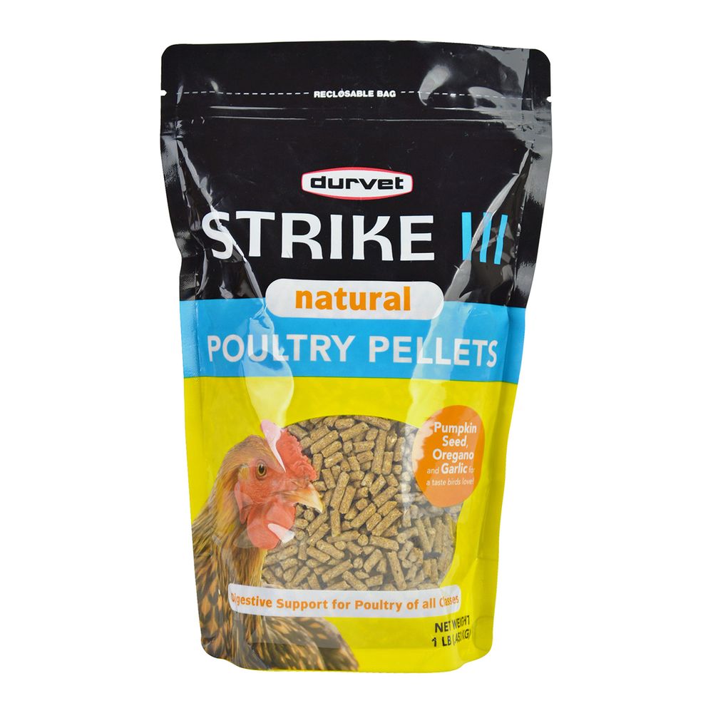 STRIKE III NATURAL POULTRY PELLET - 1 LB
