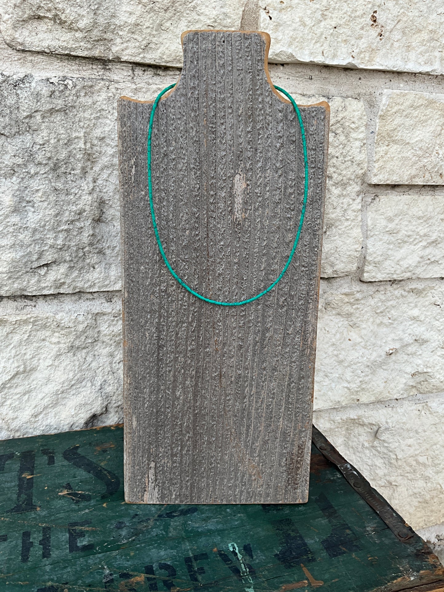 Natural Turquoise Bead Necklace