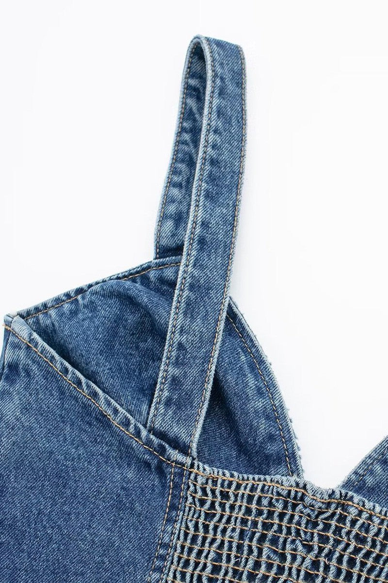 Denim Button Down Corset
