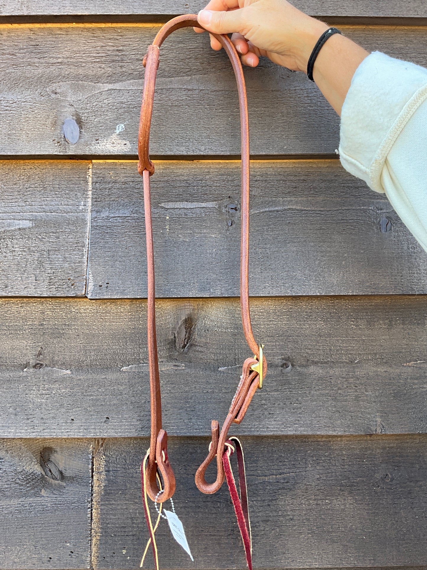 Single Buckle Slip Ear Headstall (Natural)