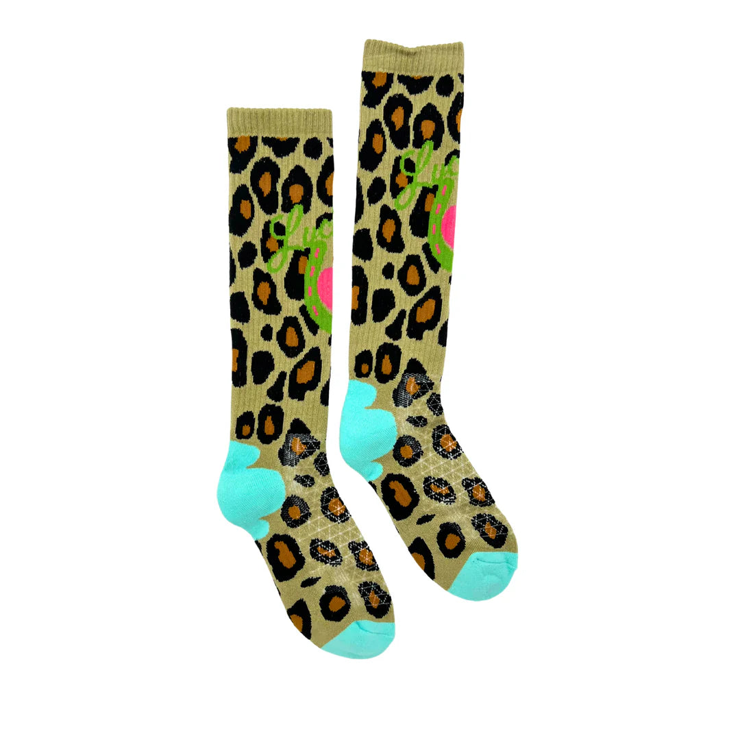 Lucky Leopard Diva Performance Socks