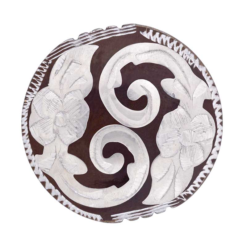 ANTIQUE FLORAL CONCHO