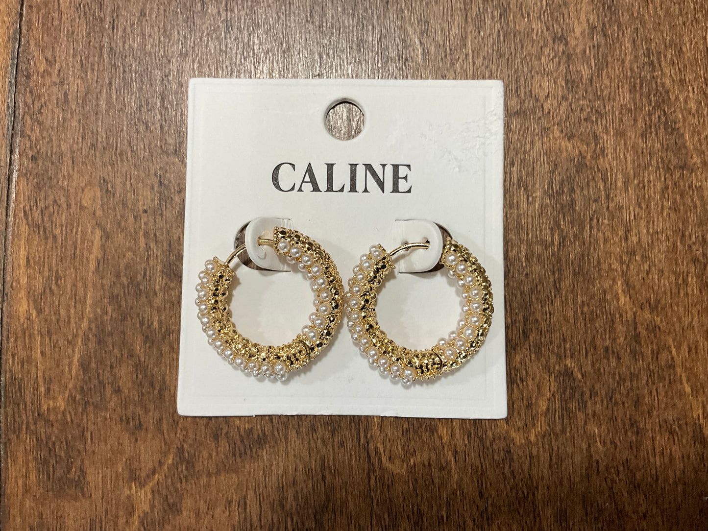 Pearl & Gold Hoops