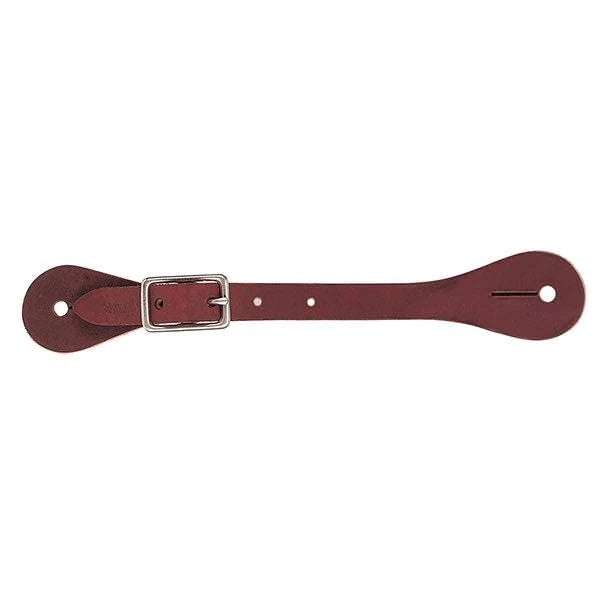 Jambières (spur Straps) En Cuir Pour Jeune Cavalier - Boucles Nickelées - Taille Enfant Unisexe - Neuf