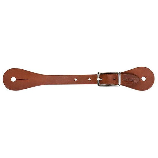 SINGLE-PLY LADIES BROWN LATIGO LEATHER SPUR STRAPS
