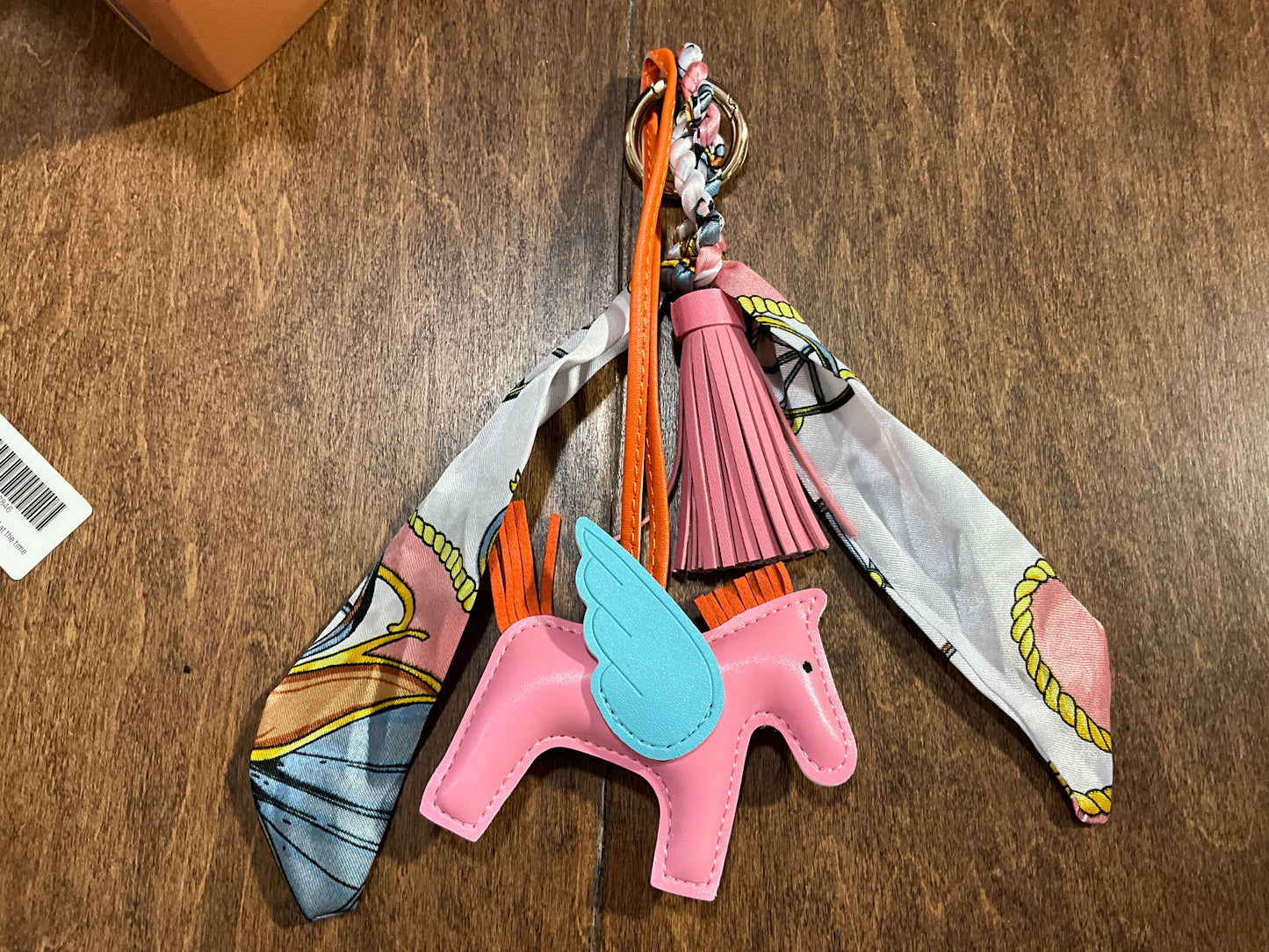 Pink Horse Keychain