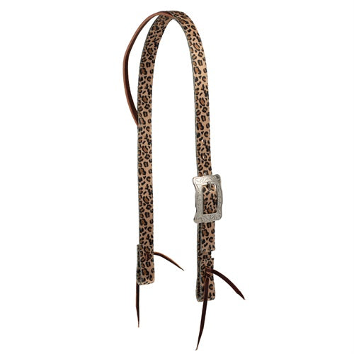 Poly Patterned Headstall Leopard