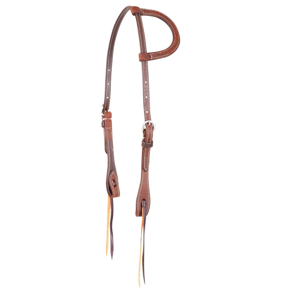 SLIP EAR ROUGH OUT CHESTNUT HEADSTALL