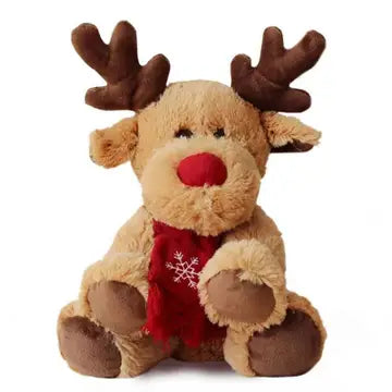 12" Christmas Elk Plushy