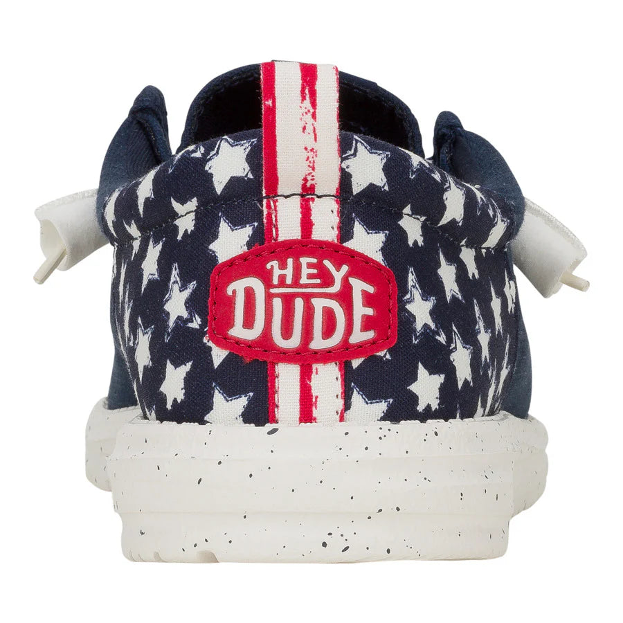 HeyDude Wally Funk Americana Stars NAVY