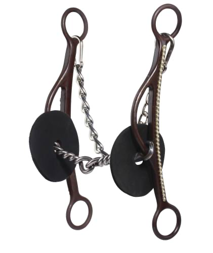 BRITTANY POZZI LONG GAG TWISTED WIRE SNAFFLE