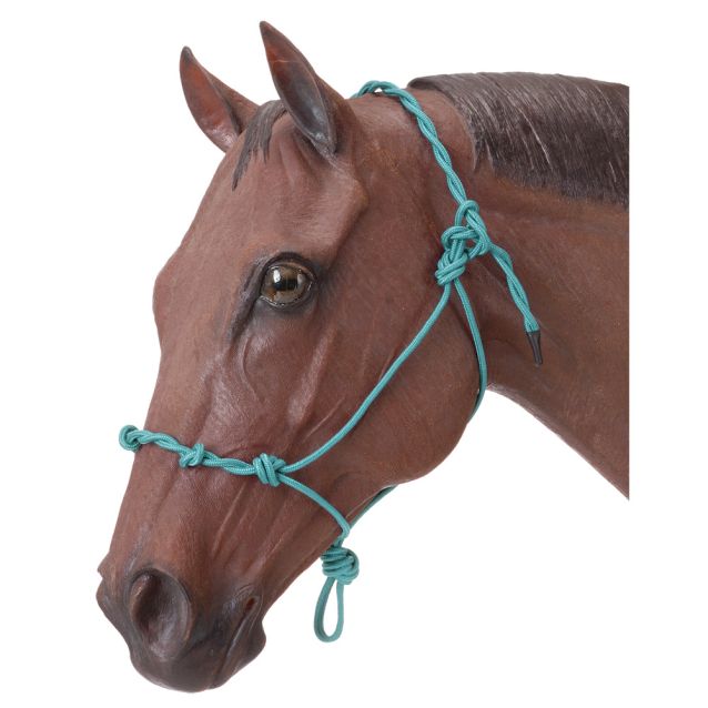 Tough1 Knotted Rope Halter with Twisted Crown