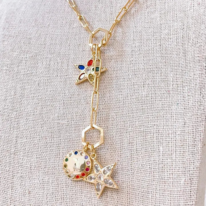 Rainbow Star Charm Necklace
