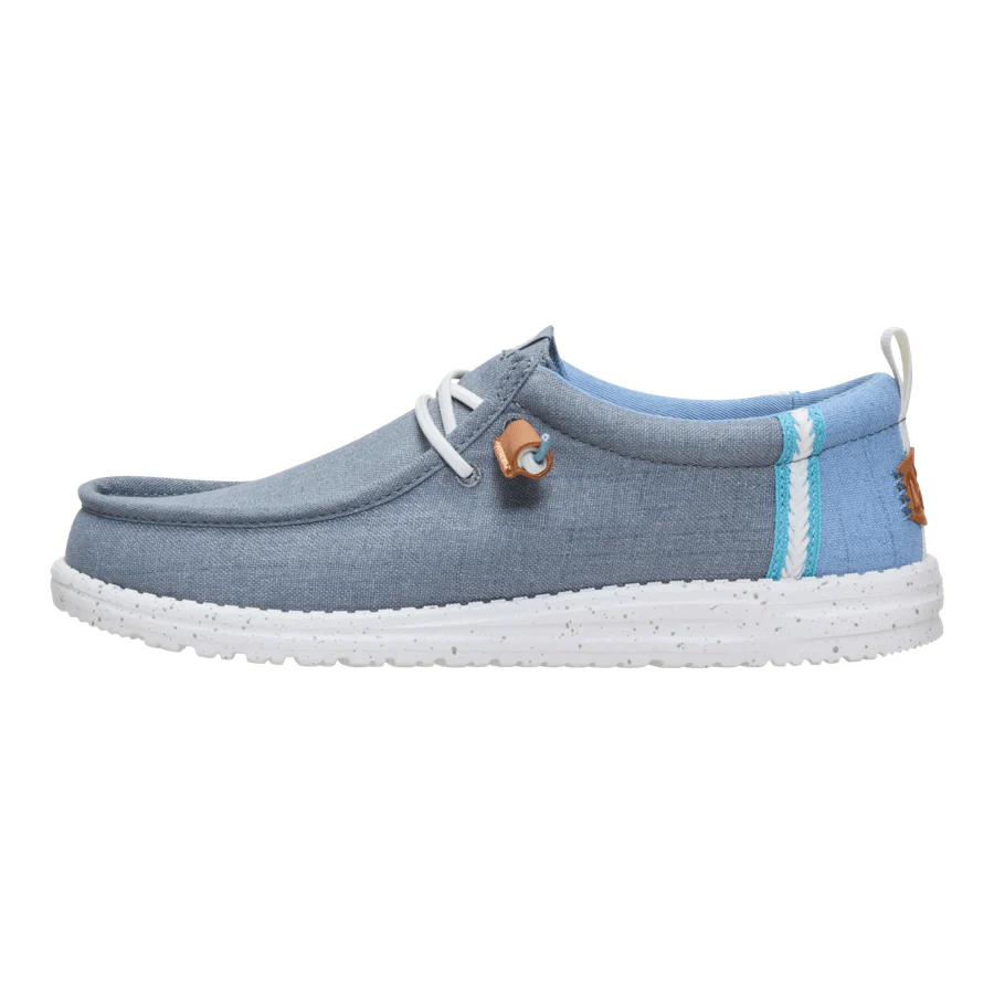 HeyDude Wally Craft Linen Monument Grey/Faded Denim