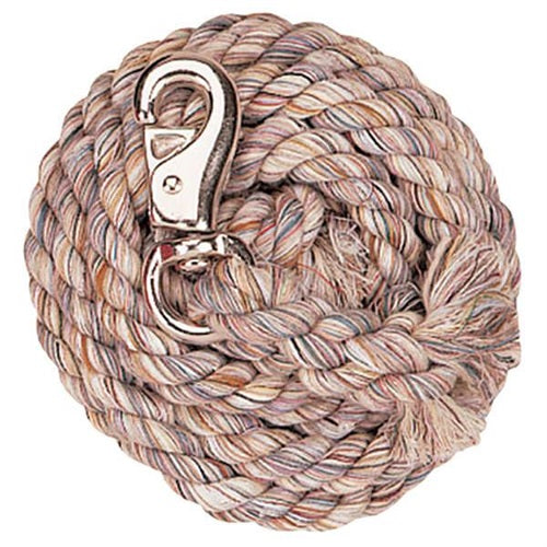 Multi-Colored Cotton Lead Rope W/ Bull Snap