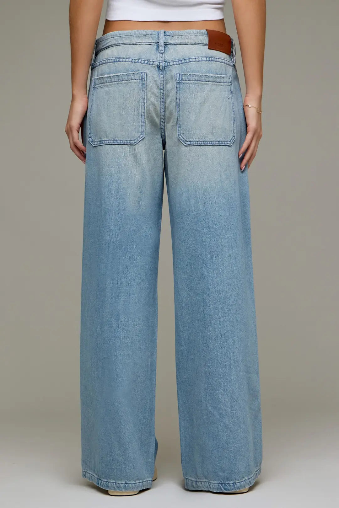 Hidden Nori Mid Rise Drawstring Wide Leg