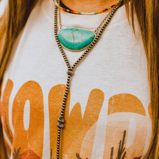 Chunky Turquoise Stone Necklace