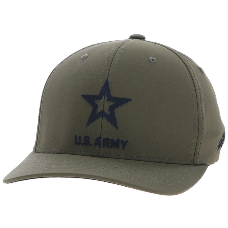 US Army Hat Green w/Black Logo