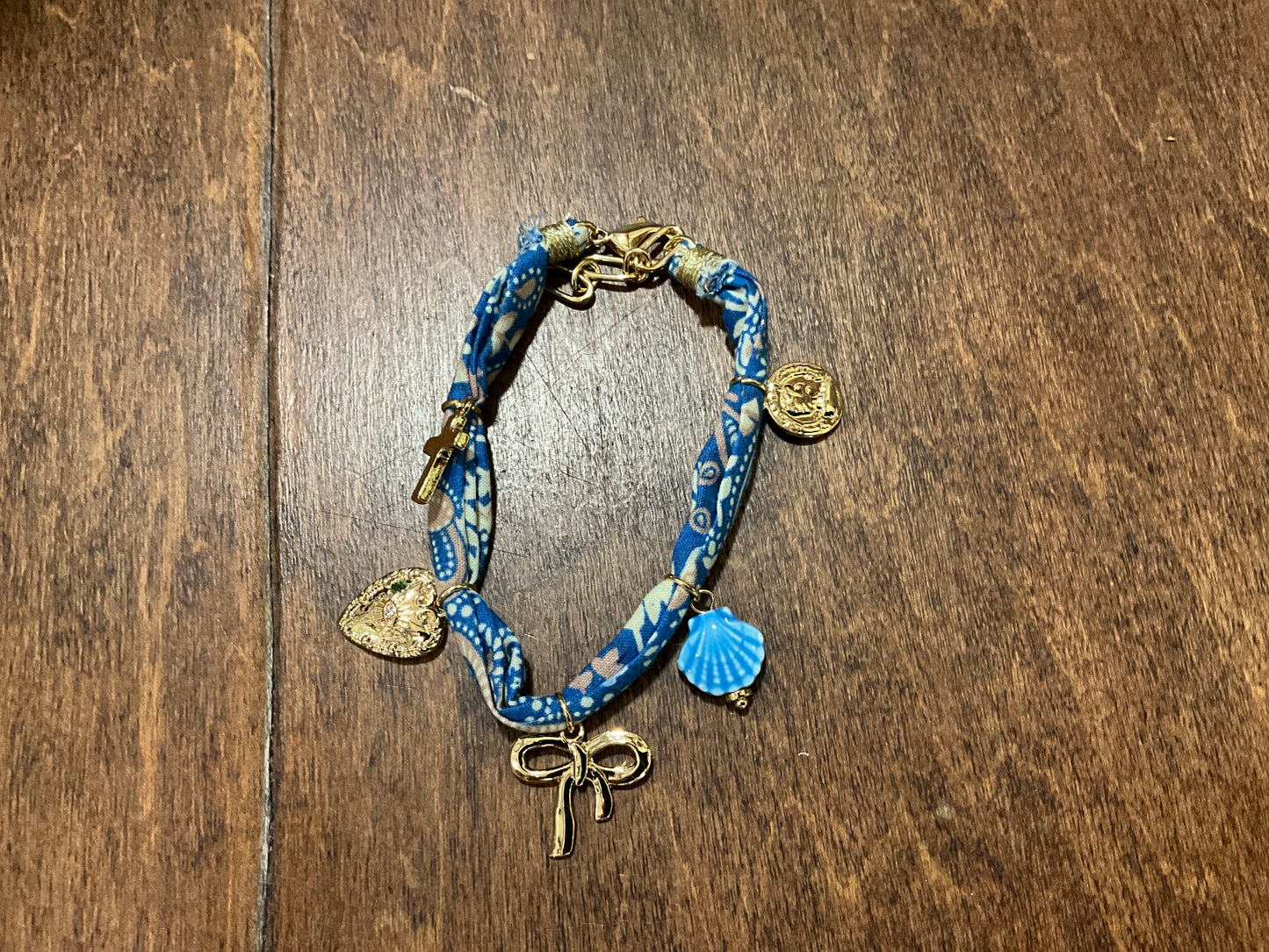 Blue Handkerchief Bracelet