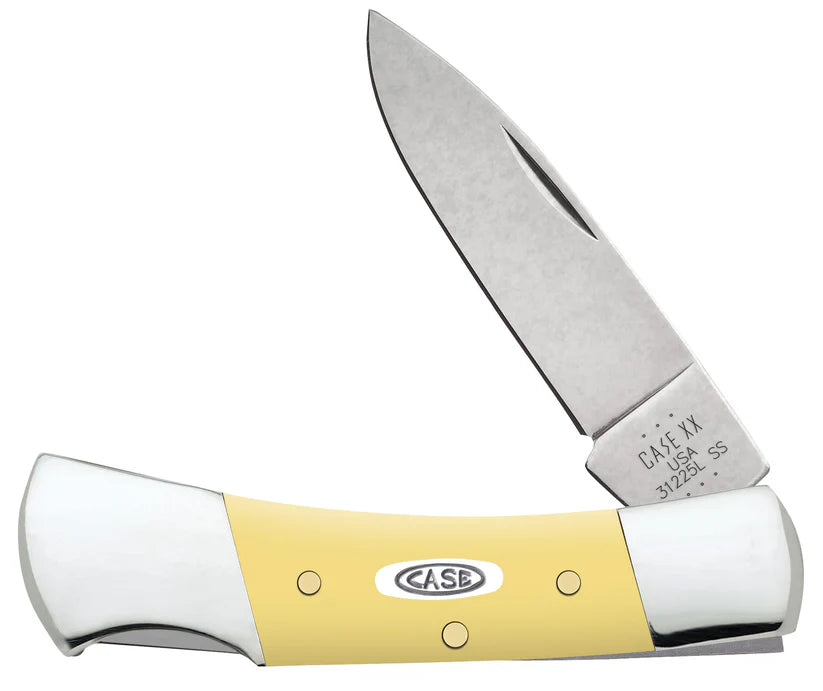 Smooth Yellow Synthetic Lockback