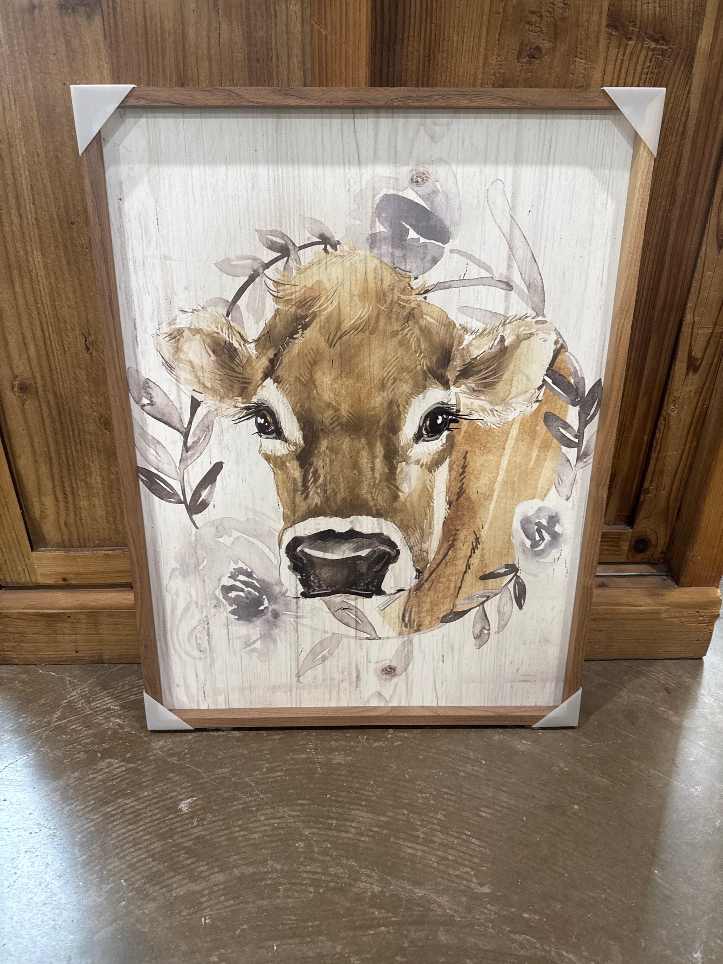 Cow Wreath Wall Art
-18x24