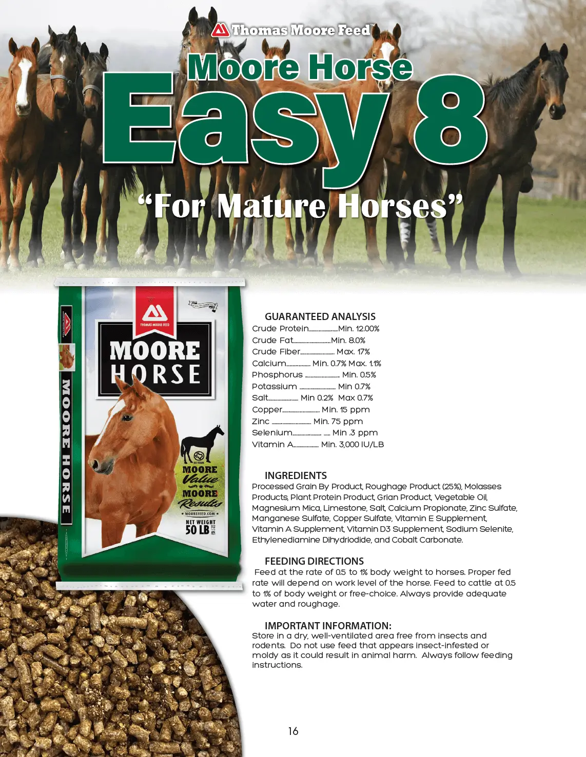 Moore Easy 8 Horse Pellet