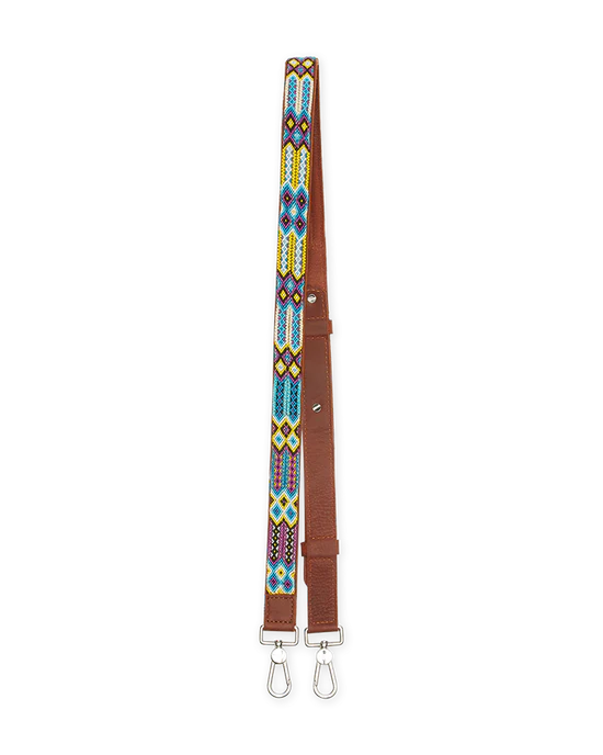 BLUEBERRY SLIM LEATHER CROSSBODY STRAP