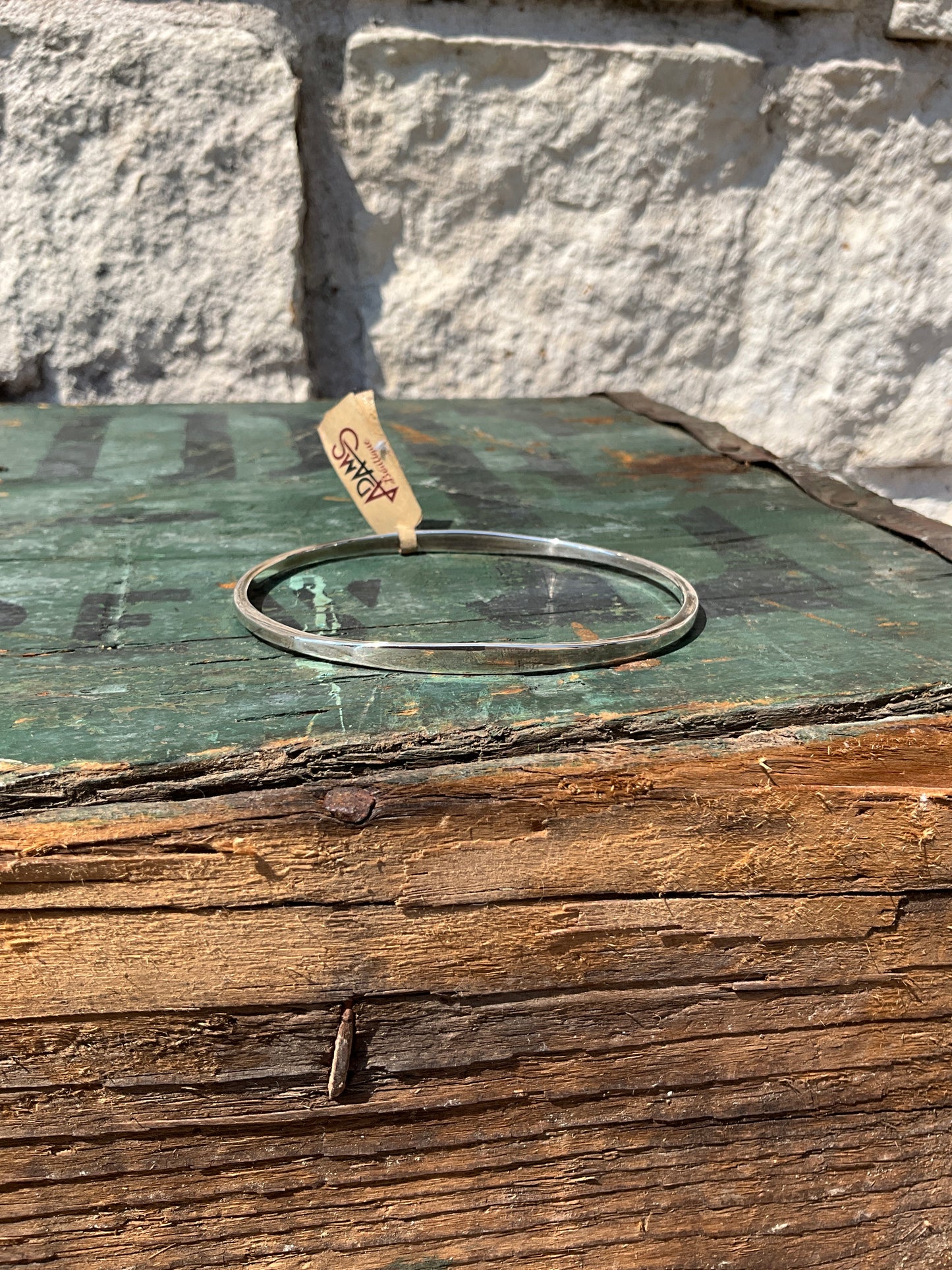 Silver Oval Bangle