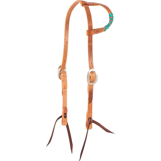 Slip Ear Headstall with Colored Lace