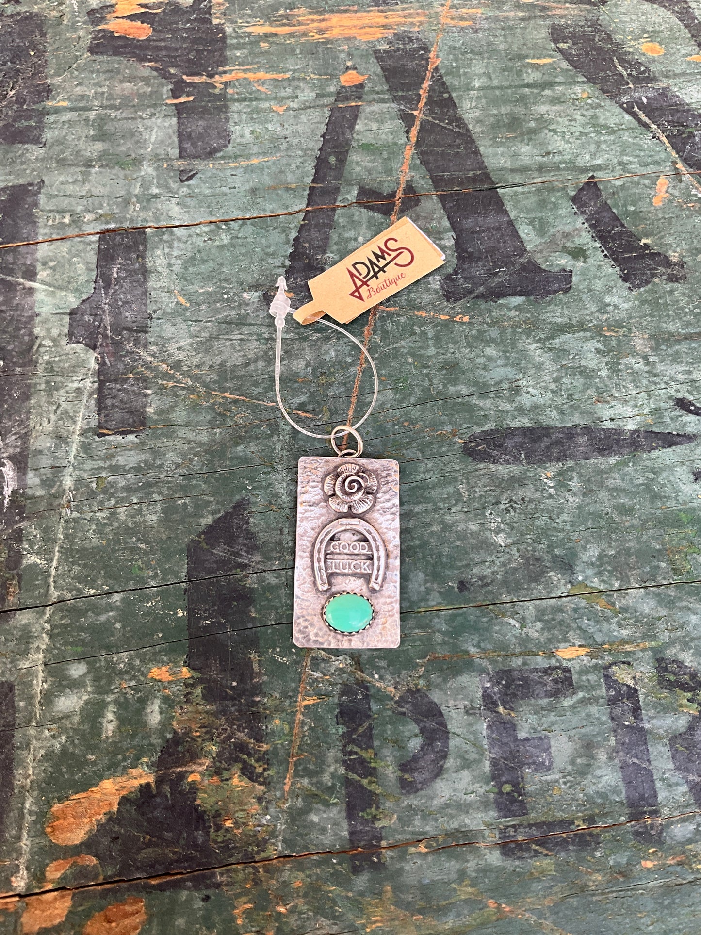 Good Luck Arrow & Flower Pendant