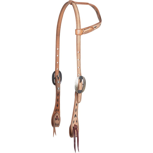 SLIP EAR BUCKSTITCH NATURAL HEADSTALL