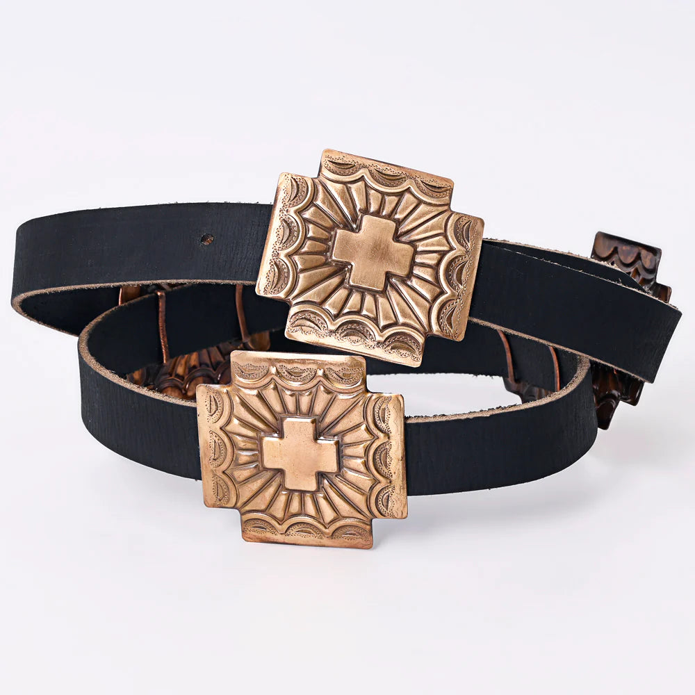 CROSS CONCHO BELT