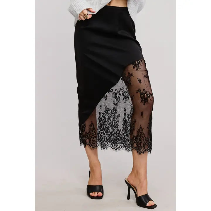 【TARGETTO】22SS★ ASHMETRY LACE UP SKIRT Acubi Asymmetric Mesh Lace Pleated Skirt | Fox Line – Glitch