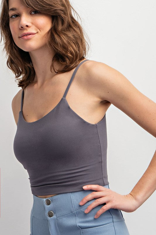 BUTTER BASIC CROPPED CAMISOLE