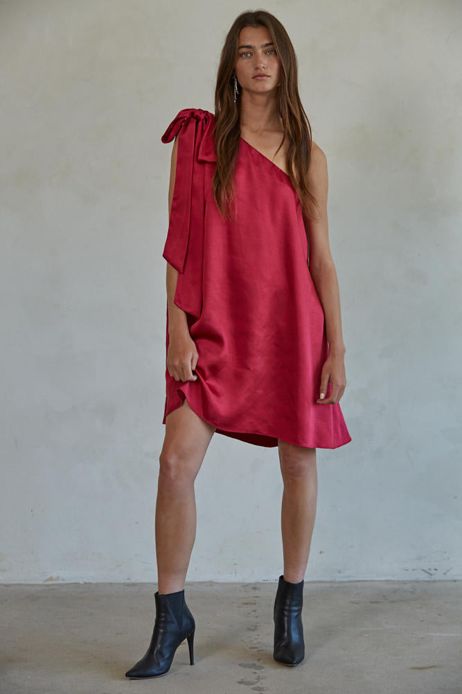 Ruby Tie a Bow Mini Dress