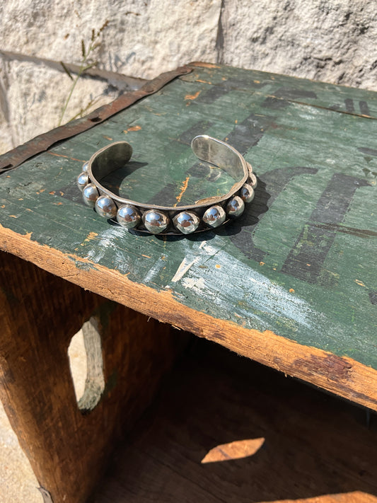 Sterling Sliver 10MM Bead Cuff