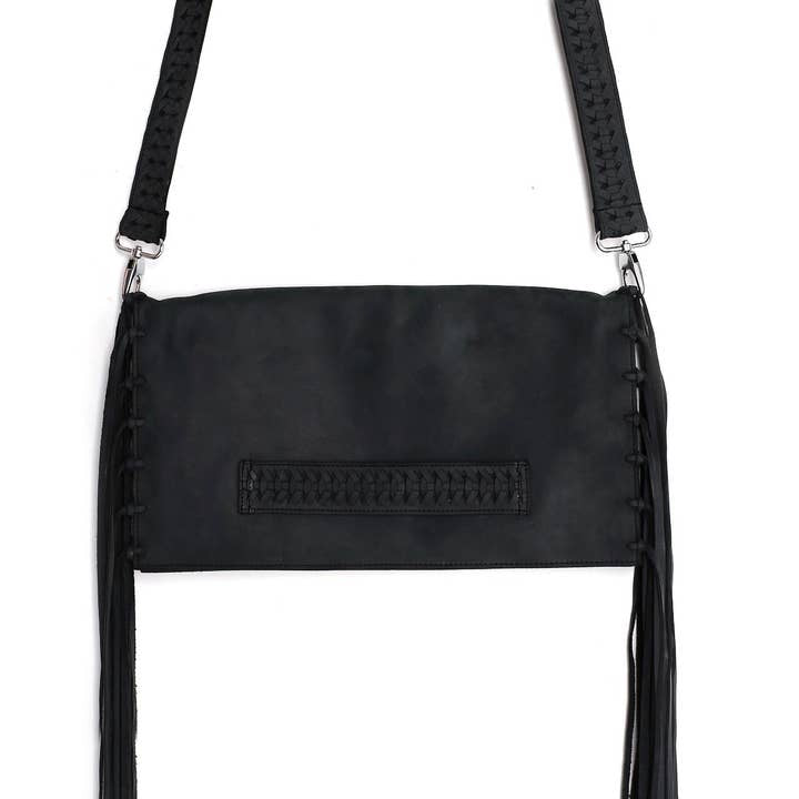 LITA Black Leather Clutch