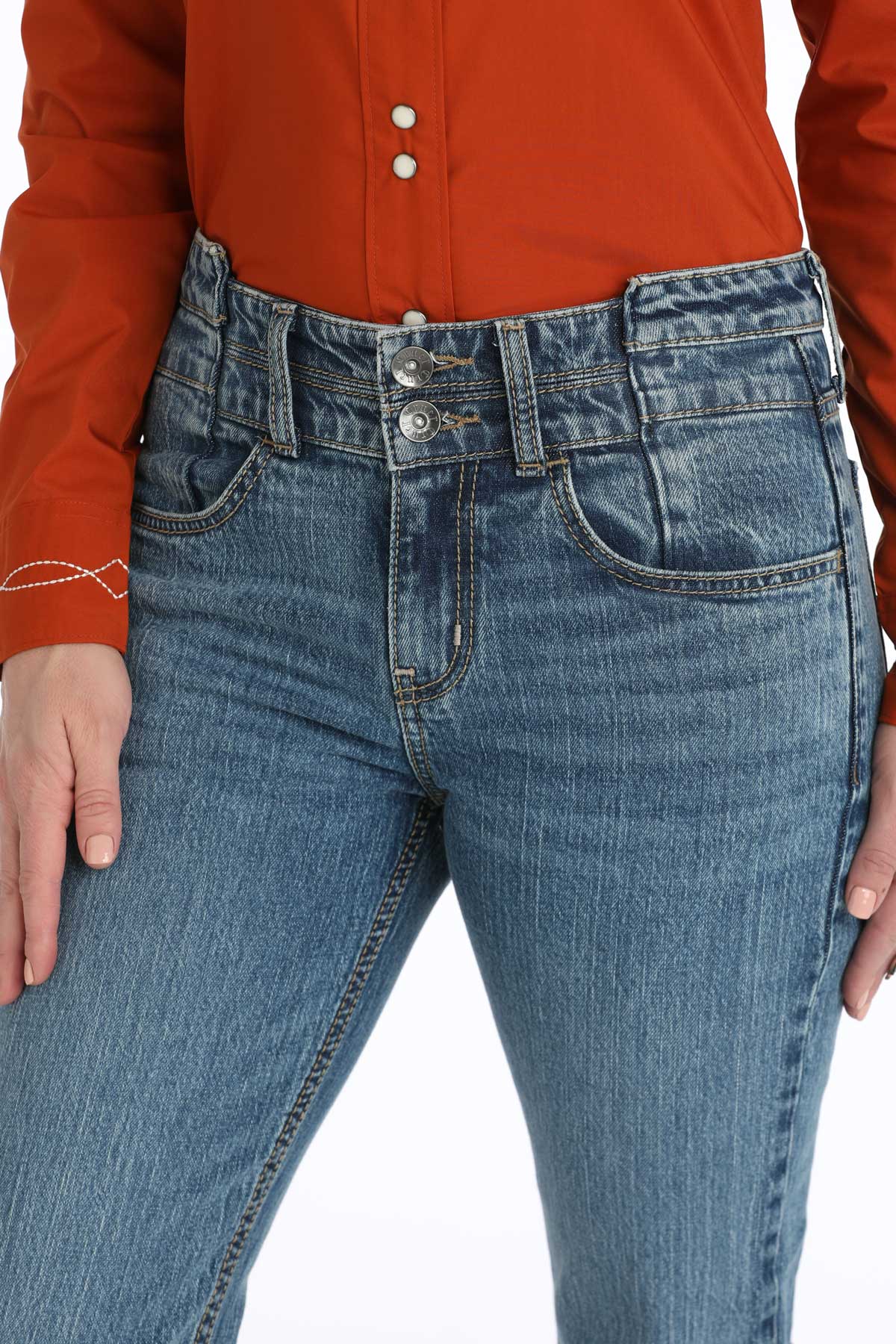 Cruel Girl Women's Slim Fit Hannah Boot Cut - Medium Stone