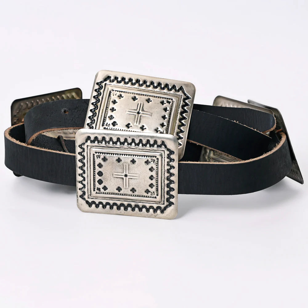 SQUARE CONCHO BELT – Adams Tack - Main Image