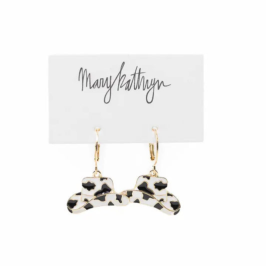 Cow Print Cowboy Hat Huggies