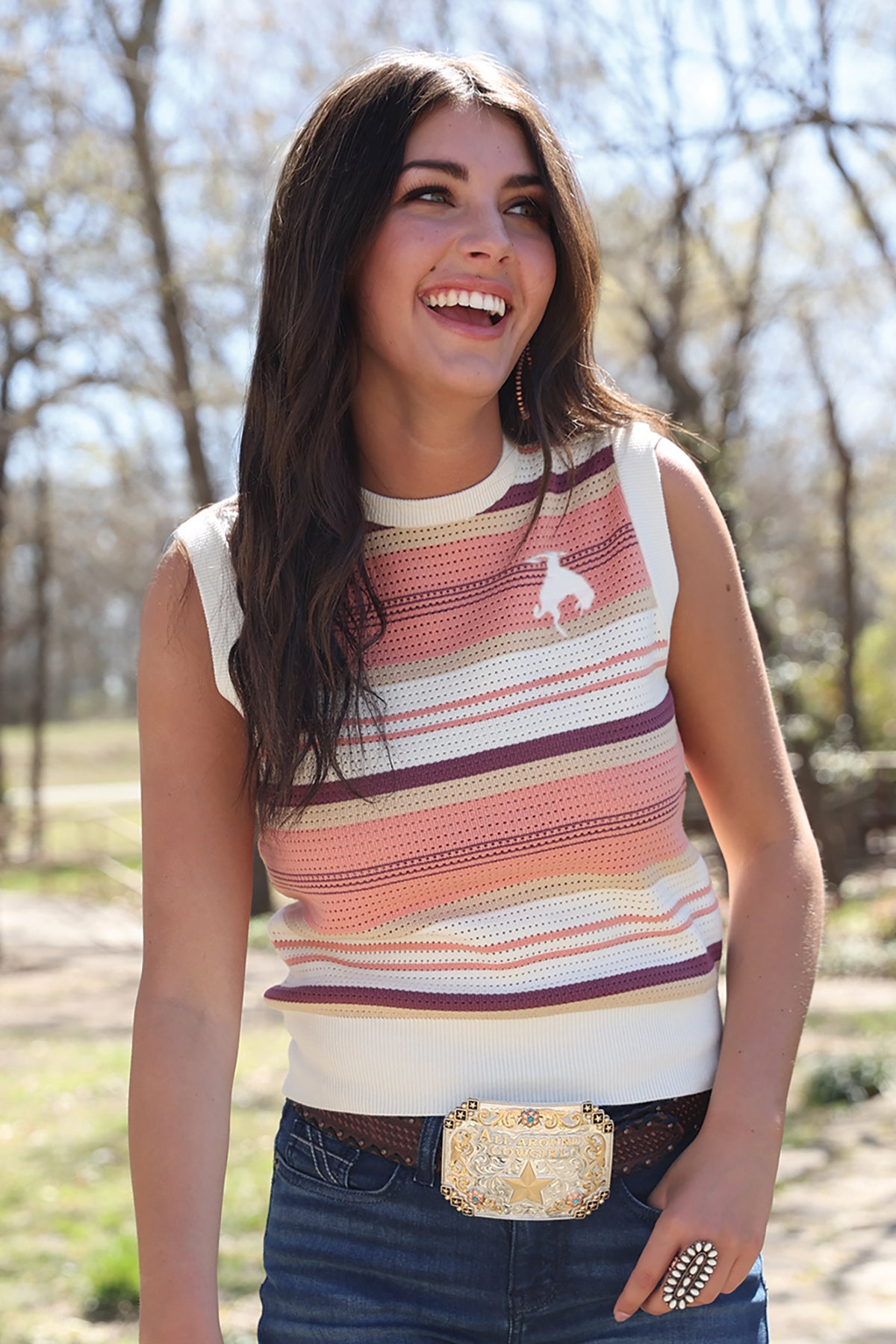 Women's Cruel Girl Knit Multi Color Top