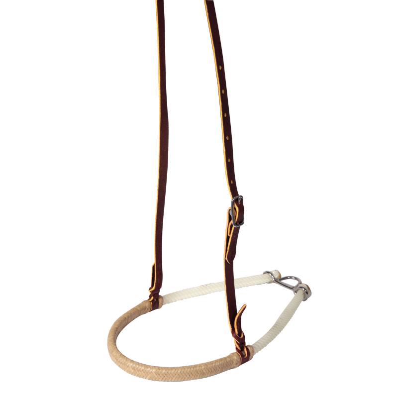 BRAIDED RAWHIDE DOUBLE ROPE NOSEBAND