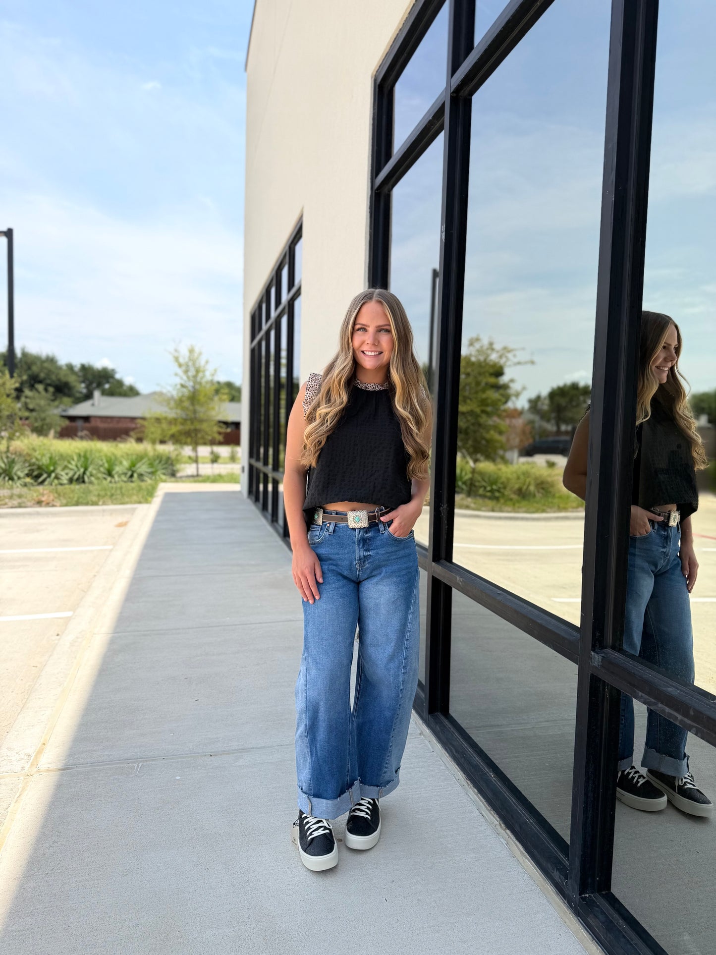 Slouchy Cropped Barrel Jeans