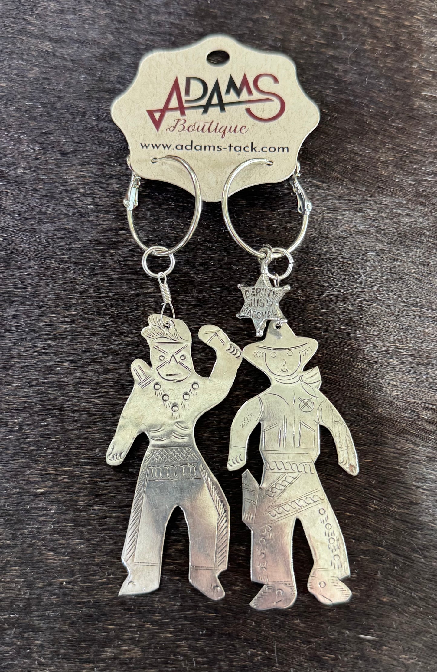 Cowboy & Indian Earrings