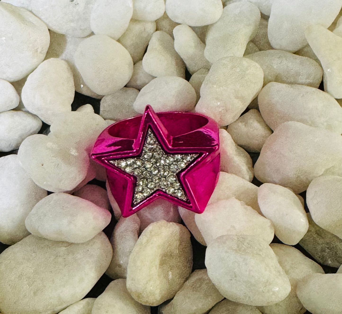 Magenta Star Ring